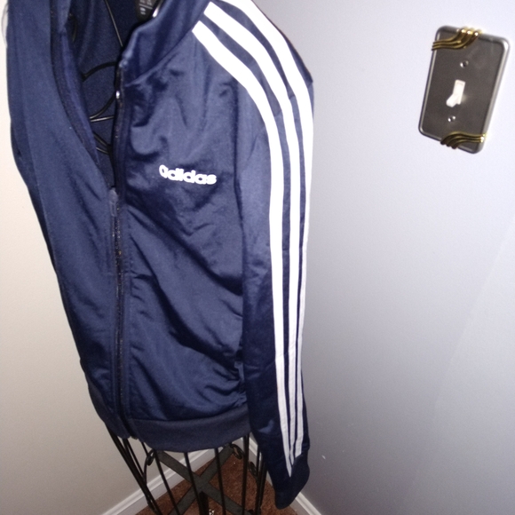 Adidas blue track jacket size S - Picture 2 of 5